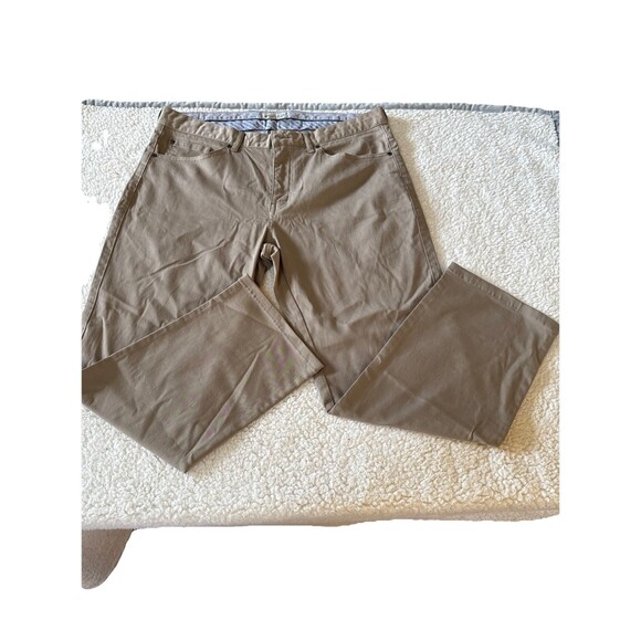 Peter Millar Men's Ultimate Sateen Five-Pocket Pant Khaki Gray Size34/25.5 - Picture 2 of 10